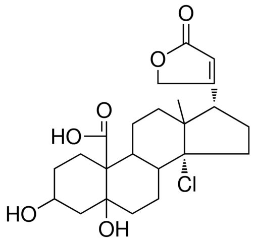 14-CHLORO-3-BETA,5-DIHYDROXY-5-BETA,17-ALPHA-CARD-20(22)-ENOLID-19-OIC ACID