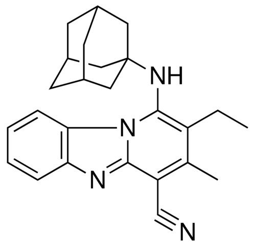 1(ADAMANTAN-1-YLAMINO)-2-ET-3-ME-BENZO(4,5)IMIDAZO(1,2-A)PYRIDINE-4-CARBONITRILE