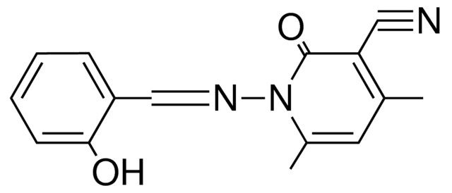 1,2-DIHYDRO-4,6-DIMETHYL-2-OXO-1-(SALICYLIDENEAMINO)-NICOTINONITRILE