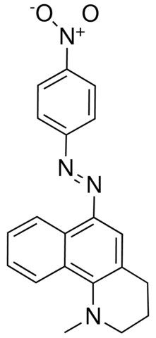 1-METHYL-6-(4-NITROPHENYLAZO)-1,2,3,4-TETRAHYDROBENZO(H)QUINOLINE