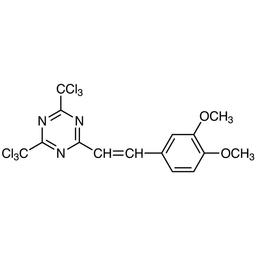 2-(3,4-Dimethoxystyryl)-4,6-bis(trichloromethyl)-1,3,5-triazine