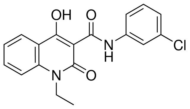 1-ET-4-HO-2-OXO-1,2-DIHYDRO-QUINOLINE-3-CARBOXYLIC ACID (3-CHLORO-PHENYL)-AMIDE