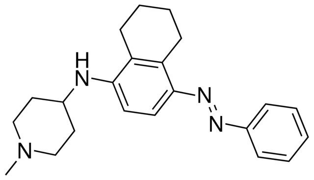 1-methyl-N-{4-[(E)-phenyldiazenyl]-5,6,7,8-tetrahydro-1-naphthalenyl}-4-piperidinamine