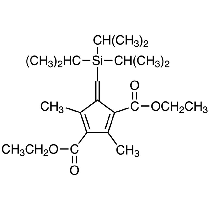 Diethyl 2,4-Dimethyl-5-[(triisopropylsilyl)methylene]-1,3-cyclopentadiene-1,3-dicarboxylate (cis- and trans- mixture)