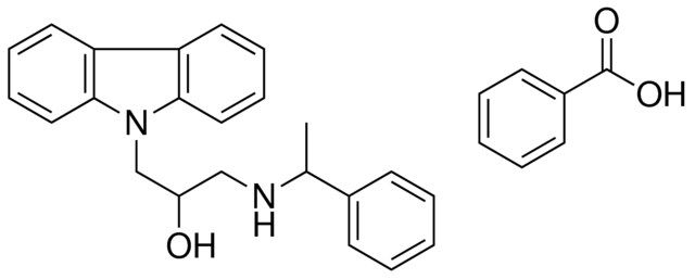 1-CARBAZOL-9-YL-3-(1-PHENYL-ETHYLAMINO)-PROPAN-2-OL, BENZOATE