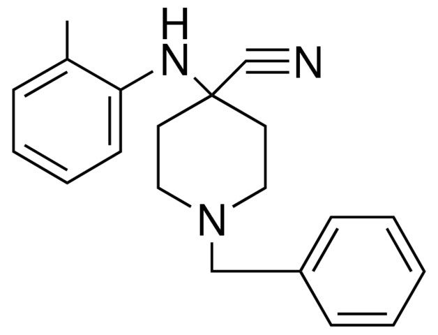 1-BENZYL-4-CYANO-4-(ORTHO-TOLUIDINO)-PIPERIDINE