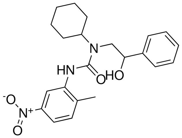 1-CYCLOHEXYL-1-(2-HYDROXY-2-PHENYLETHYL)-3-(2-METHYL-5-NITROPHENYL)UREA