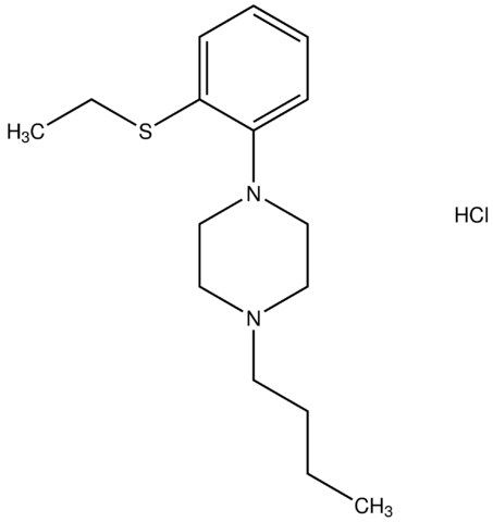 1-butyl-4-[2-(ethylsulfanyl)phenyl]piperazine hydrochloride