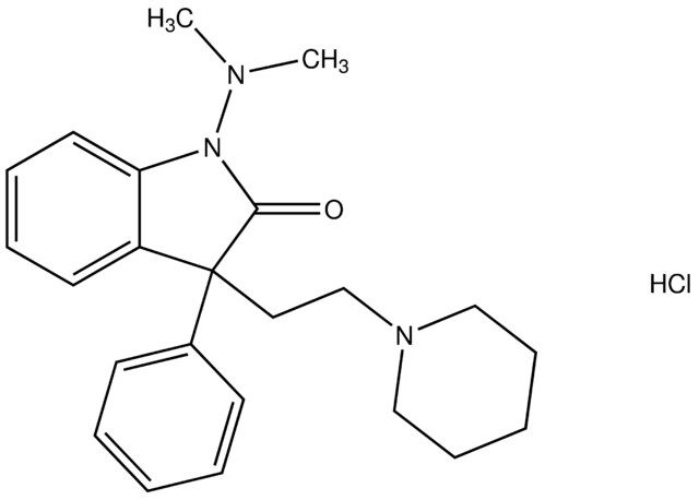 1-(dimethylamino)-3-phenyl-3-[2-(1-piperidinyl)ethyl]-1,3-dihydro-2H-indol-2-one hydrochloride