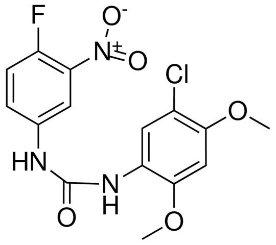 1-(5-CHLORO-2,4-DIMETHOXYPHENYL)-3-(4-FLUORO-3-NITROPHENYL)UREA