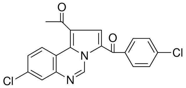 1-(8-CHLORO-3-(4-CHLORO-BENZOYL)-PYRROLO(1,2-C)QUINAZOLIN-1-YL)-ETHANONE