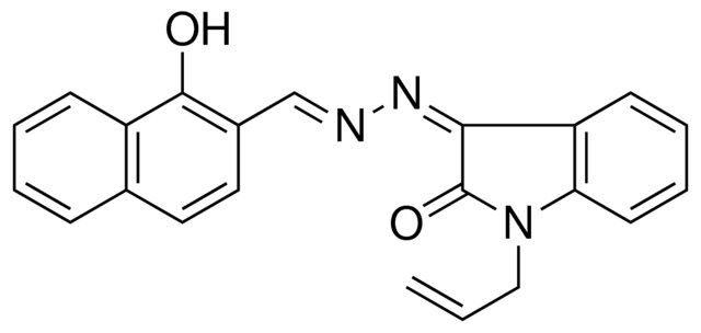 1-ALLYL-3-((1-HO-NAPHTHALEN-2-YLMETHYLENE)-HYDRAZONO)-1,3-DIHYDRO-INDOL-2-ONE