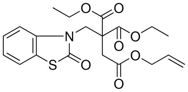 1-ALLYL 2,2-DIETHYL 3-(2-OXO-1,3-BENZOTHIAZOL-3(2H)-YL)-1,2,2-PROPANETRICARBOXYLATE