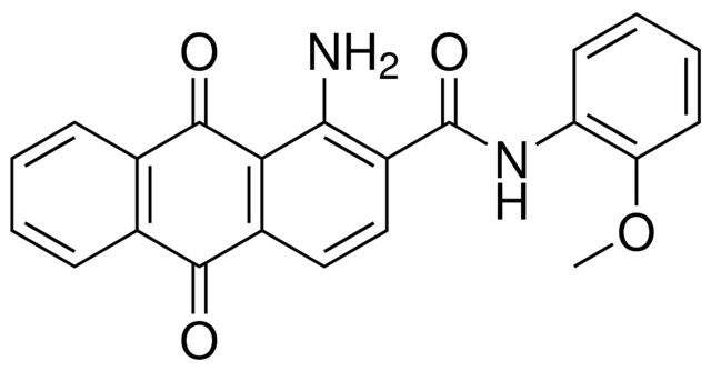 1-AMINO-9,10-DIOXO-9,10-2H-ANTHRACENE-2-CARBOXYLIC ACID (2-METHOXY-PHENYL)-AMIDE