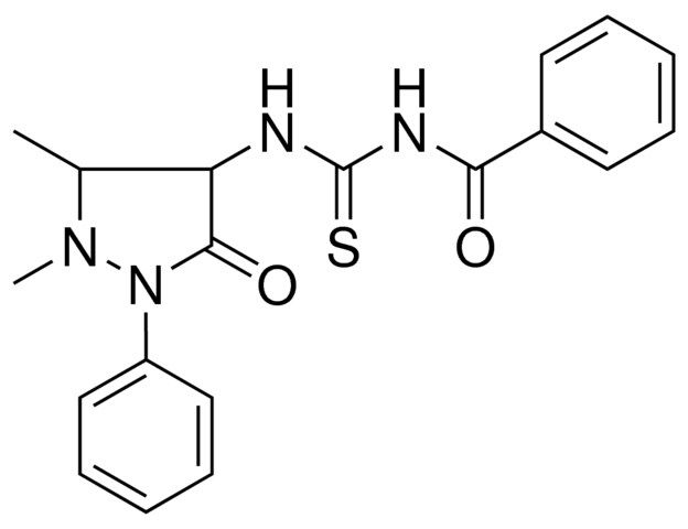 1-BENZOYL-3-(1,5-DIMETHYL-3-OXO-2-PHENYL-PYRAZOLIDIN-4-YL)-THIOUREA