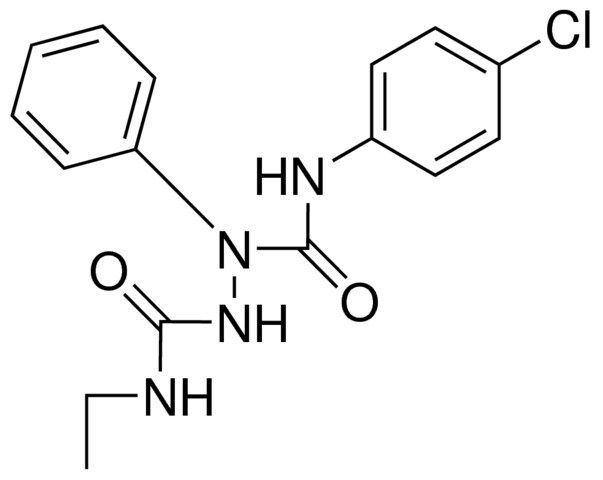 1-(N-(4-CHLOROPHENYL)CARBAMOYL)-4-ETHYL-1-PHENYLSEMICARBAZIDE