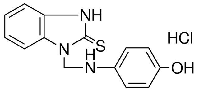 1-(P-HYDROXYANILINOMETHYL)-2-(3H)-BENZIMIDAZOLETHIONE HYDROCHLORIDE