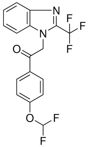 1-(4-DIFLUOROMETHOXY-PHENYL)-2-(2-TRIFLUOROMETHYL-BENZOIMIDAZOL-1-YL)-ETHANONE