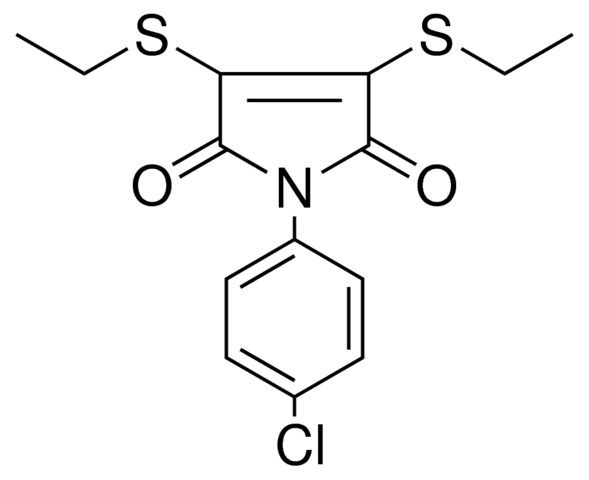 1-(4-CHLORO-PHENYL)-3,4-BIS-ETHYLSULFANYL-PYRROLE-2,5-DIONE