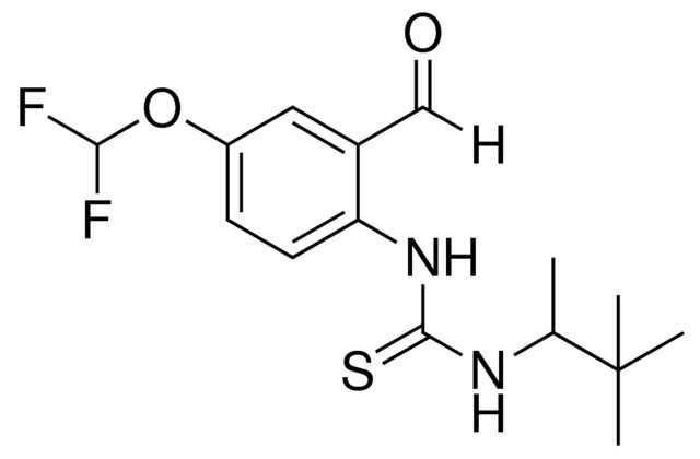 1-(4-DIFLUOROMETHOXY-2-FORMYL-PHENYL)-3-(1,2,2-TRIMETHYL-PROPYL)-THIOUREA