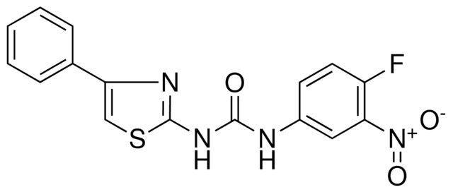 1-(4-FLUORO-3-NITROPHENYL)-3-(4-PHENYL-2-THIAZOLYL)UREA