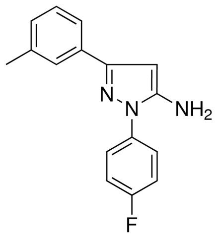 1-(4-FLUOROPHENYL)-3-(3-METHYLPHENYL)-1H-PYRAZOL-5-AMINE