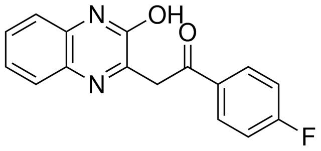 1-(4-FLUOROPHENYL)-2-(3-HYDROXY-2-QUINOXALINYL)ETHANONE