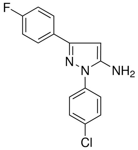 1-(4-CHLOROPHENYL)-3-(4-FLUOROPHENYL)-1H-PYRAZOL-5-AMINE