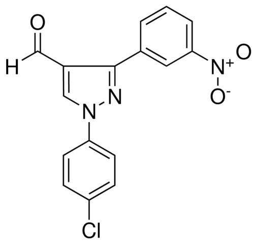 1-(4-CHLOROPHENYL)-3-(3-NITROPHENYL)-1H-PYRAZOLE-4-CARBALDEHYDE