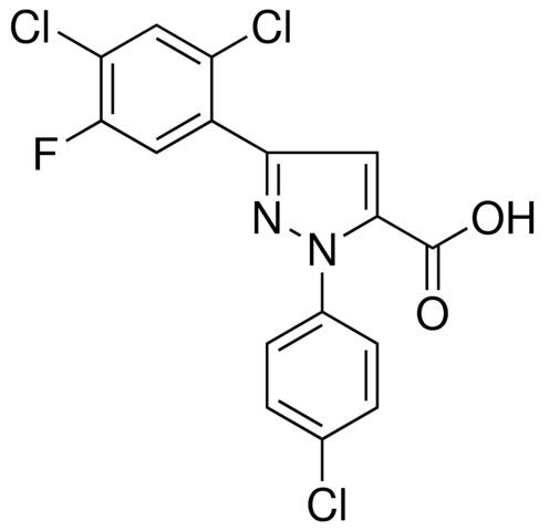 1-(4-CHLOROPHENYL)-3-(2,4-DICHLORO-5-FLUOROPHENYL)-1H-PYRAZOLE-5-CARBOXYLIC ACID