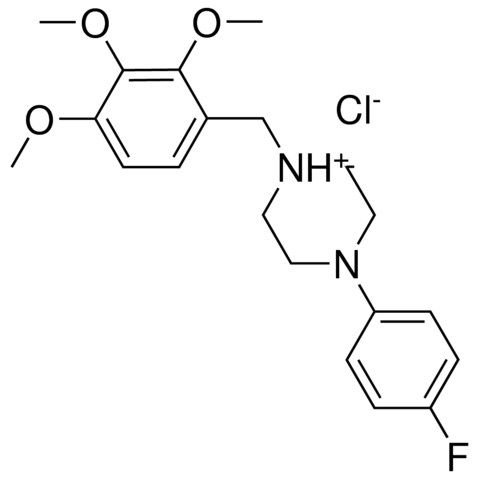 1-(4-FLUOROPHENYL)-4-(2,3,4-TRIMETHOXYBENZYL)PIPERAZIN-4-IUM CHLORIDE