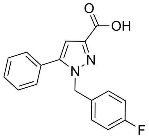 1-(4-Fluorobenzyl)-5-phenyl-1<i>H</i>-pyrazole-3-carboxylic acid