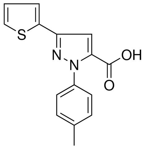 1-(4-METHYLPHENYL)-3-(2-THIENYL)-1H-PYRAZOLE-5-CARBOXYLIC ACID