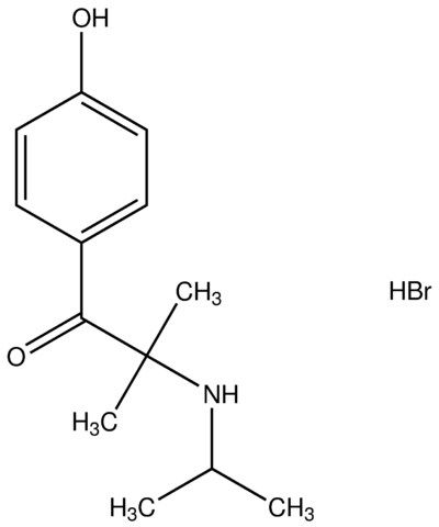 1-(4-hydroxyphenyl)-2-(isopropylamino)-2-methyl-1-propanone hydrobromide