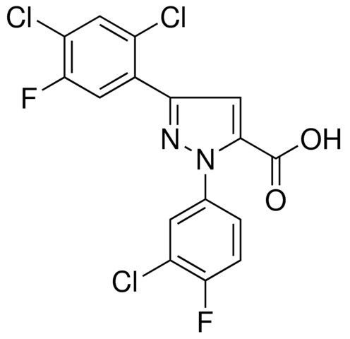 1-(3-CHLORO-4-FLUOROPHENYL)-3-(2,4-DICHLORO-5-FLUOROPHENYL)-1H-PYRAZOLE-5-CARBOXYLIC ACID