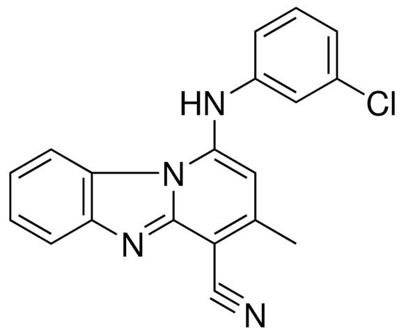 1-(3-CL-PHENYLAMINO)-3-METHYL-BENZO(4,5)IMIDAZO(1,2-A)PYRIDINE-4-CARBONITRILE