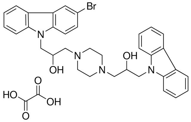 1-(4-(3-(9H-CARBAZOL-9-YL)-2-HYDROXYPROPYL)PIPERAZIN-1-YL)-3-(3-BROMO-9H-CARBAZOL-9-YL)PROPAN-2-OL OXALATE