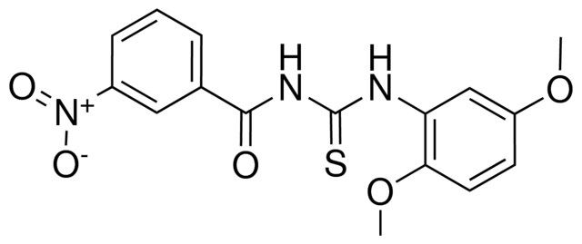 1-(2,5-DIMETHOXYPHENYL)-3-(3-NITROBENZOYL)-2-THIOUREA