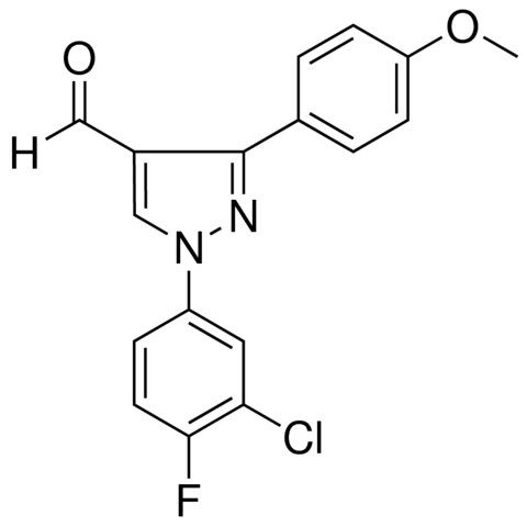 1-(3-CHLORO-4-FLUOROPHENYL)-3-(4-METHOXYPHENYL)-1H-PYRAZOLE-4-CARBALDEHYDE