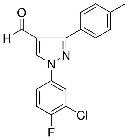 1-(3-CHLORO-4-FLUOROPHENYL)-3-(4-METHYLPHENYL)-1H-PYRAZOLE-4-CARBALDEHYDE