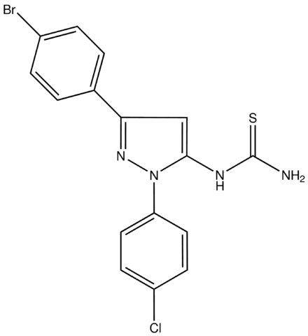 1-(3-(4-Bromophenyl)-1-(4-chlorophenyl)-1<i>H</i>-pyrazol-5-yl)thiourea