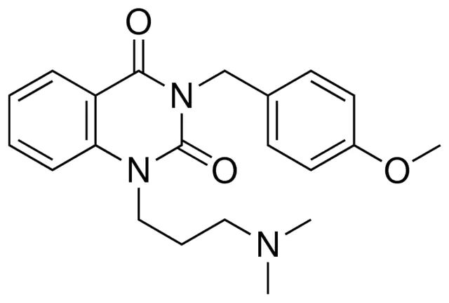 1-(3-(DIMETHYLAMINO)PROPYL)-3-(4-METHOXYBENZYL)-2,4(1H,3H)-QUINAZOLINEDIONE