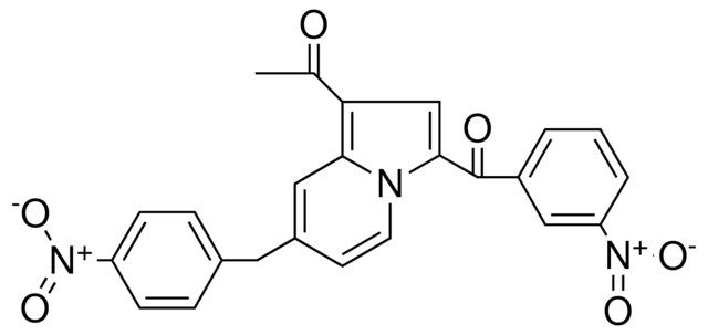 1-(3-(3-NITRO-BENZOYL)-7-(4-NITRO-BENZYL)-INDOLIZIN-1-YL)-ETHANONE