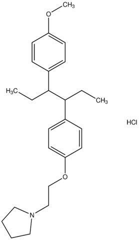 1-(2-{4-[1-ethyl-2-(4-methoxyphenyl)butyl]phenoxy}ethyl)pyrrolidine hydrochloride