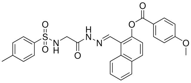 1-(2-((((4-ME-PH)SULFONYL)AMINO)AC)CARBOHYDRAZONOYL)-2-NAPHTHYL 4-MEO-BENZOATE