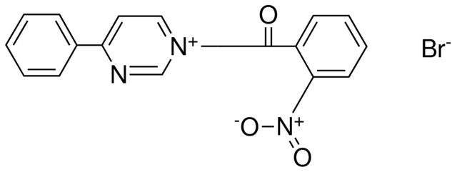 1-(2-(2-NITRO-PHENYL)-2-OXO-ETHYL)-4-PHENYL-PYRIMIDIN-1-IUM, BROMIDE