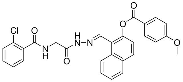 1-(2-(((2-CHLOROBENZOYL)AMINO)AC)CARBOHYDRAZONOYL)-2-NAPHTHYL 4-METHOXYBENZOATE