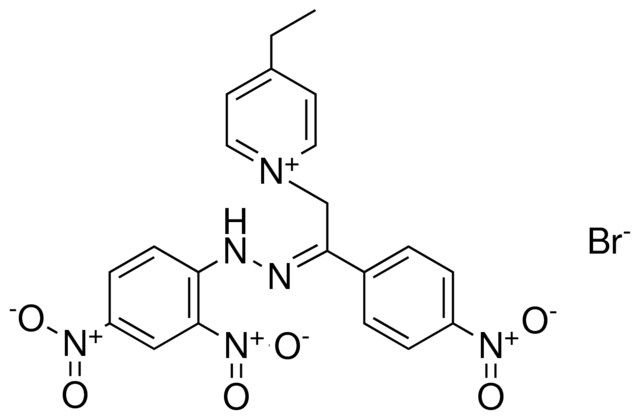 1-(2-((2,4-DINITRO-PH)-HYDRAZONO)-2-(4-NITRO-PH)-ET)-4-ETHYL-PYRIDINIUM, BROMIDE