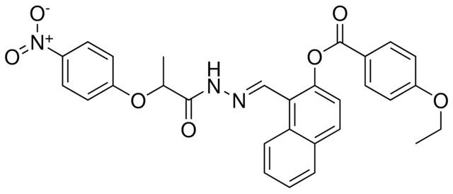 1-(2-(2-(4-NITROPHENOXY)PROPANOYL)CARBOHYDRAZONOYL)-2-NAPHTHYL 4-ETHOXYBENZOATE