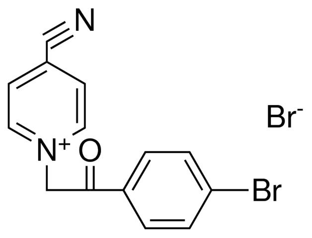 1-(2-(4-BROMO-PHENYL)-2-OXO-ETHYL)-4-CYANO-PYRIDINIUM, BROMIDE